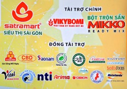 Cty bột mì Vikybomi và bột trộn sẵn Mikko tài trợ chương trình kỷ lục bánh mì Bagguette dài 135m