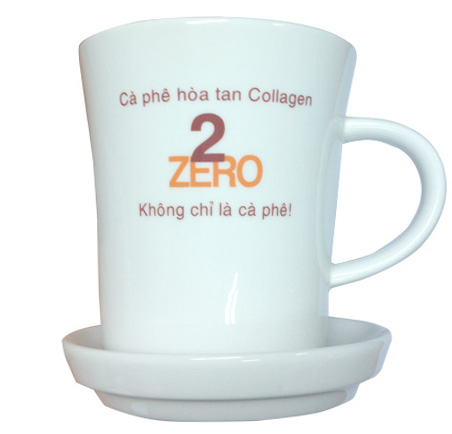 Ly sứ cà phê hòa tan collagen 2zero