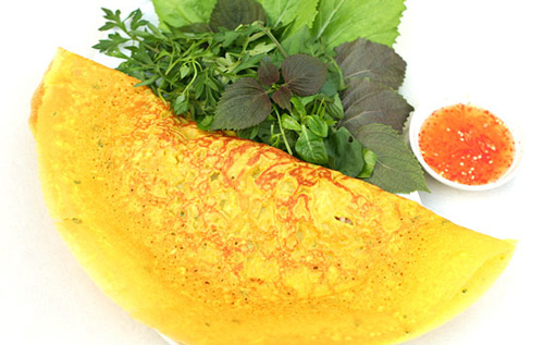 Bánh xèo chay ngon