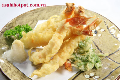 Món Tempura tôm đặc trưng tại hệ thống nhà hàng Asahi.