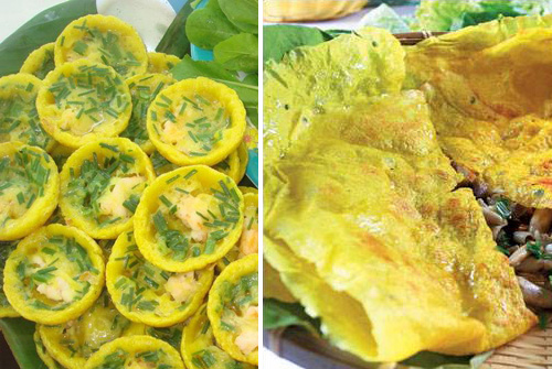 Làm bánh xèo chay, bánh khọt chay trong mùa Vu Lan