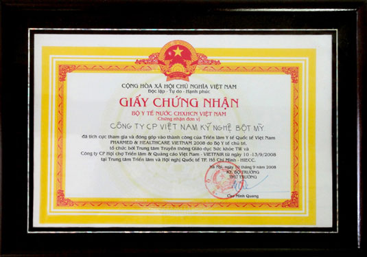 Tham gia đóng góp thành công triển lãm y tế Quốc tế năm 2008