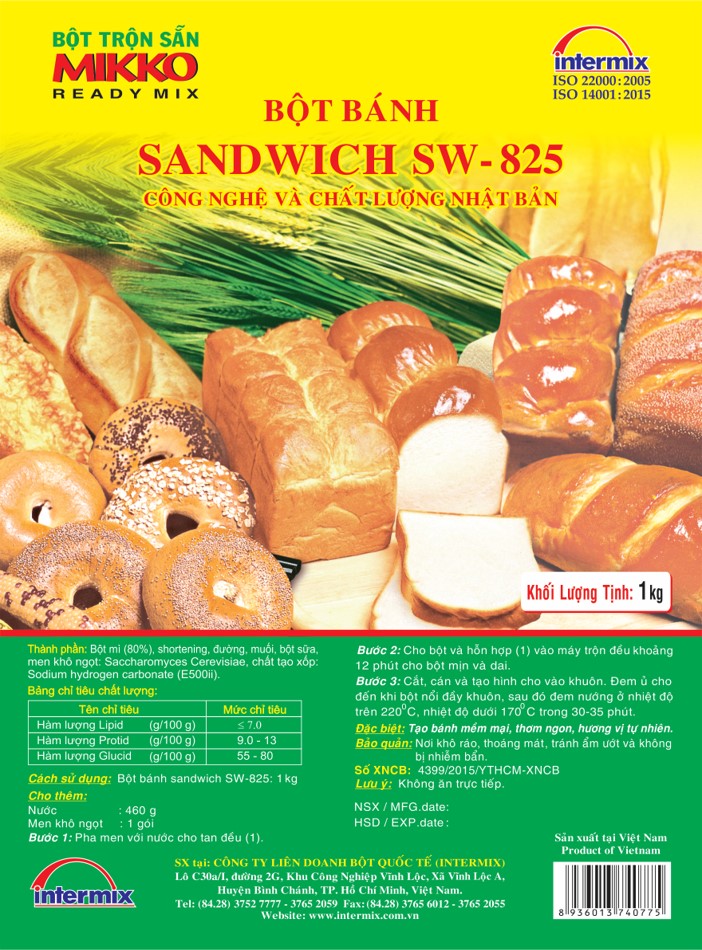 Bột bánh Sandwich 1kg