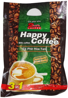 Cà phê sữa Happy Coffee dạng gói