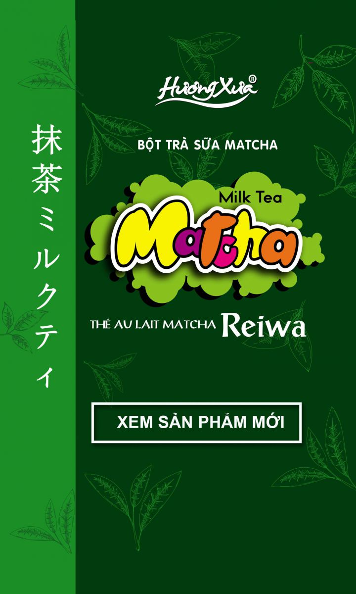 Left - Bột trà sữa matcha